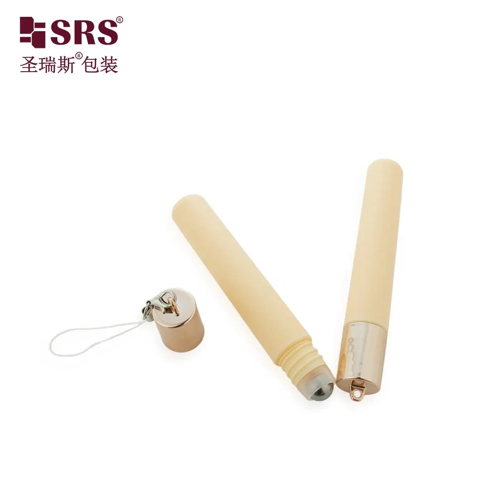 DH-8ML Round Shape Empty PP PCR Recycled Plastic Roll On Bottle For Lip Gloss