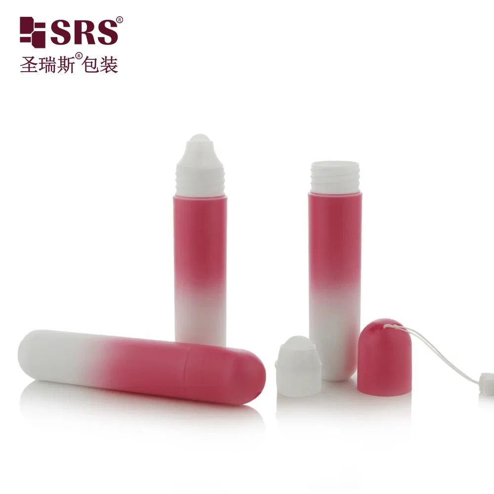 25ml Custom Pink Hotstamping Silver Roller Deodorant Container