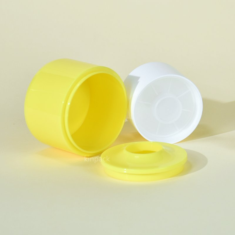 Kinpack Luxury Double Wall 50ml Empty Airless Pump Jar Refillable Acrylic Cosmetic Cream Jar