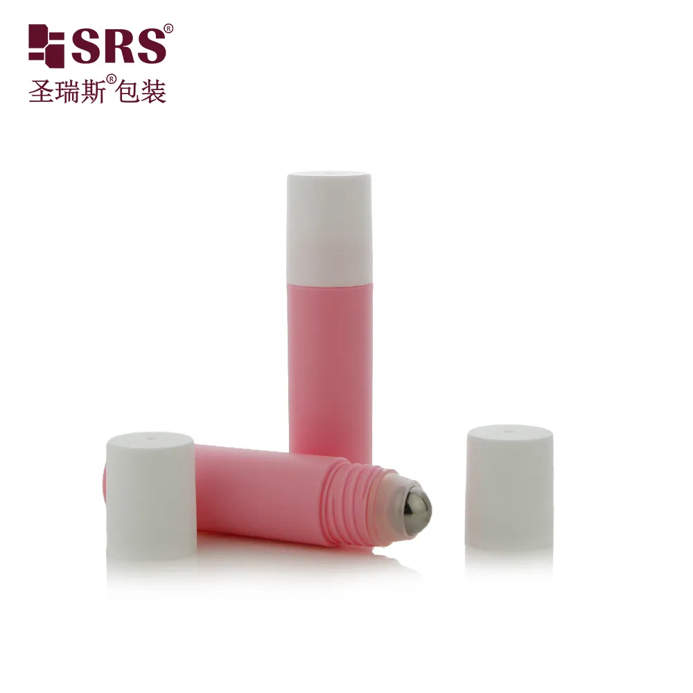 SRS 20ML PP Plastic Factory New Design Small Easy Take Trip Eye Cream Deodorant Steel Roller Ball Container