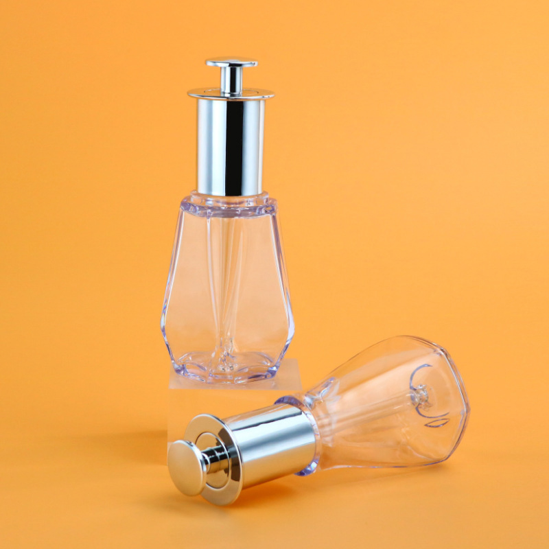 PETG High Transparency Serum Bottle 50ml Prismatic Plastic Thick Wall Dropper Bottle Cosmetic Skin Care Essential Oil Packaging Bottles