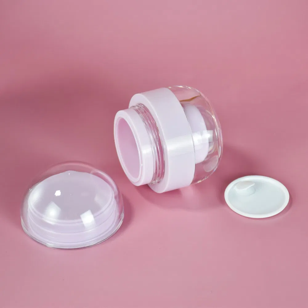 Custom Color New Design 30ml 50ml Acrylic Cosmetic Replaceable Refillable Plastic Airless Pump Bottle for Hair Treatment