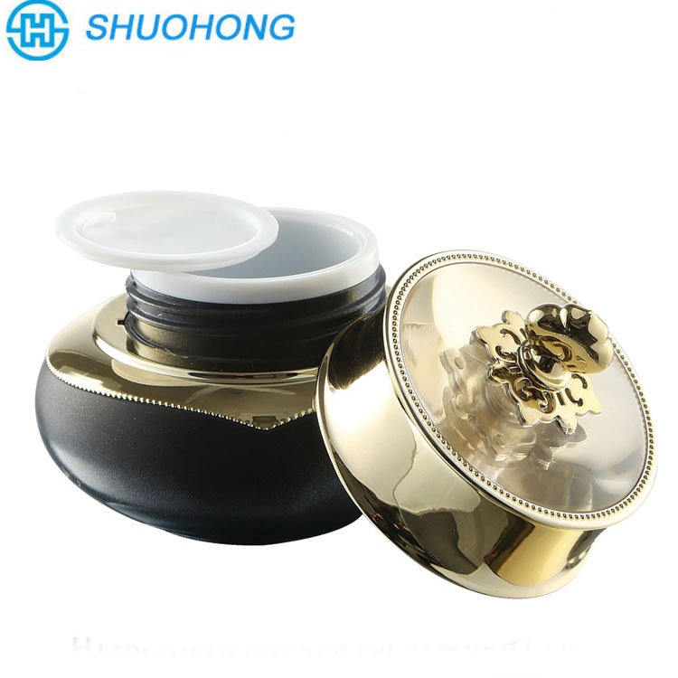 Empty 30g 50g 30ml Eye Cream Lotion Container White Acrylic Powder Jars Double Wall Cosmetic Airless Pump Jar