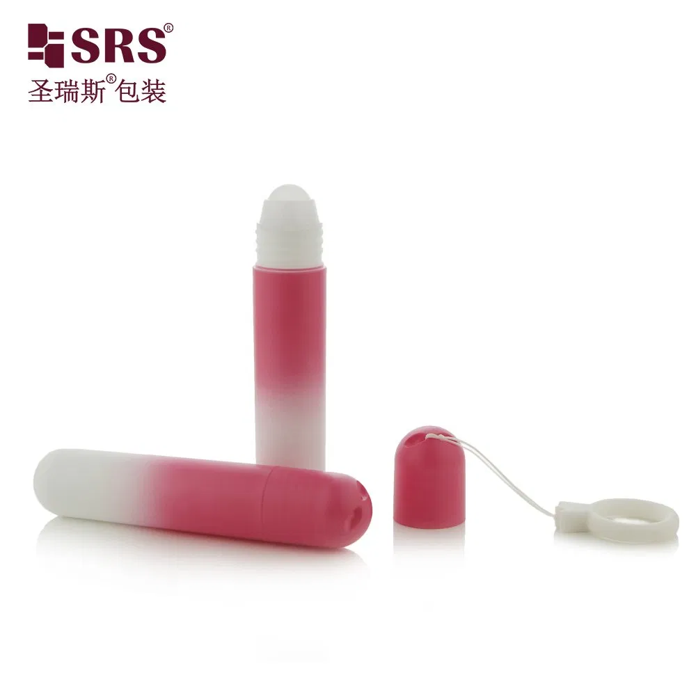25ml Custom Pink Hotstamping Silver Roller Deodorant Container