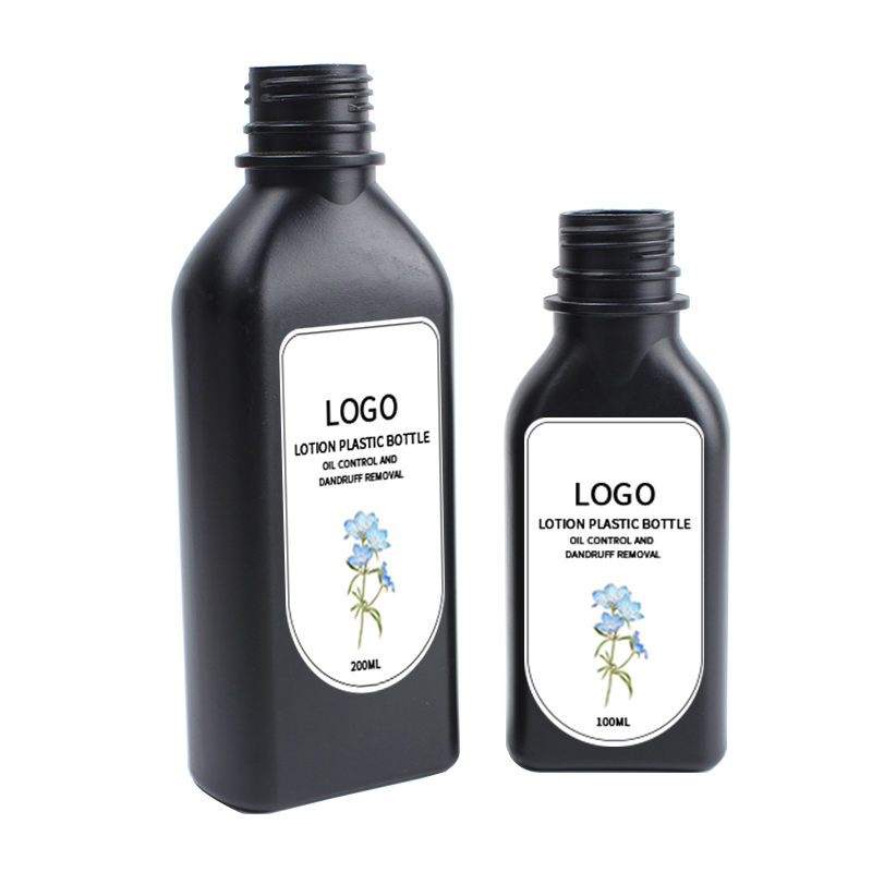 Custom Eco 30% 50% 100% PCR HDPE Material Recycled Plastic Bottle Square Face Care Lotion Plastic Bottle