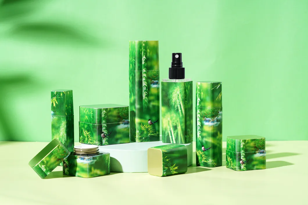 Square Acrylic Bottle View 1