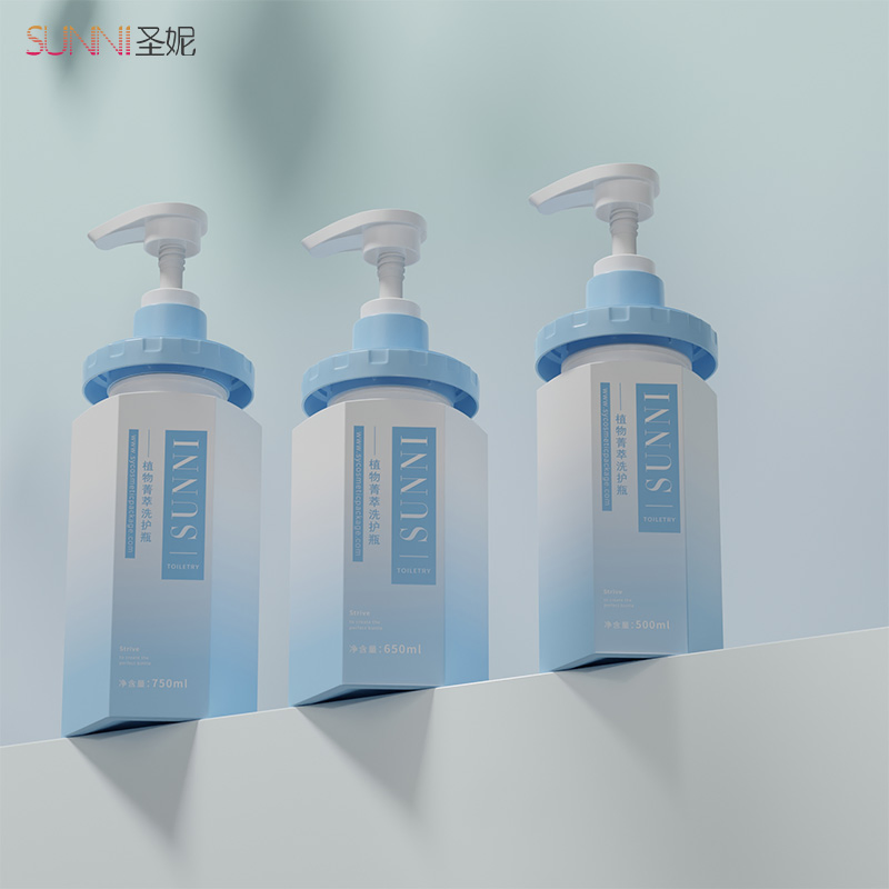 750ml Treatment Lotion Pump Dispenser 28/410 Black Factories Shampoo Pet Plastic Bottle