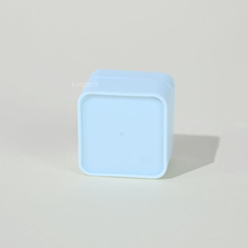 5g 10g 15g 30g 50g Blue Square Refillable Empty PP Cosmetic Cream Jars Container Plastic Cosmetics Jars with Lids