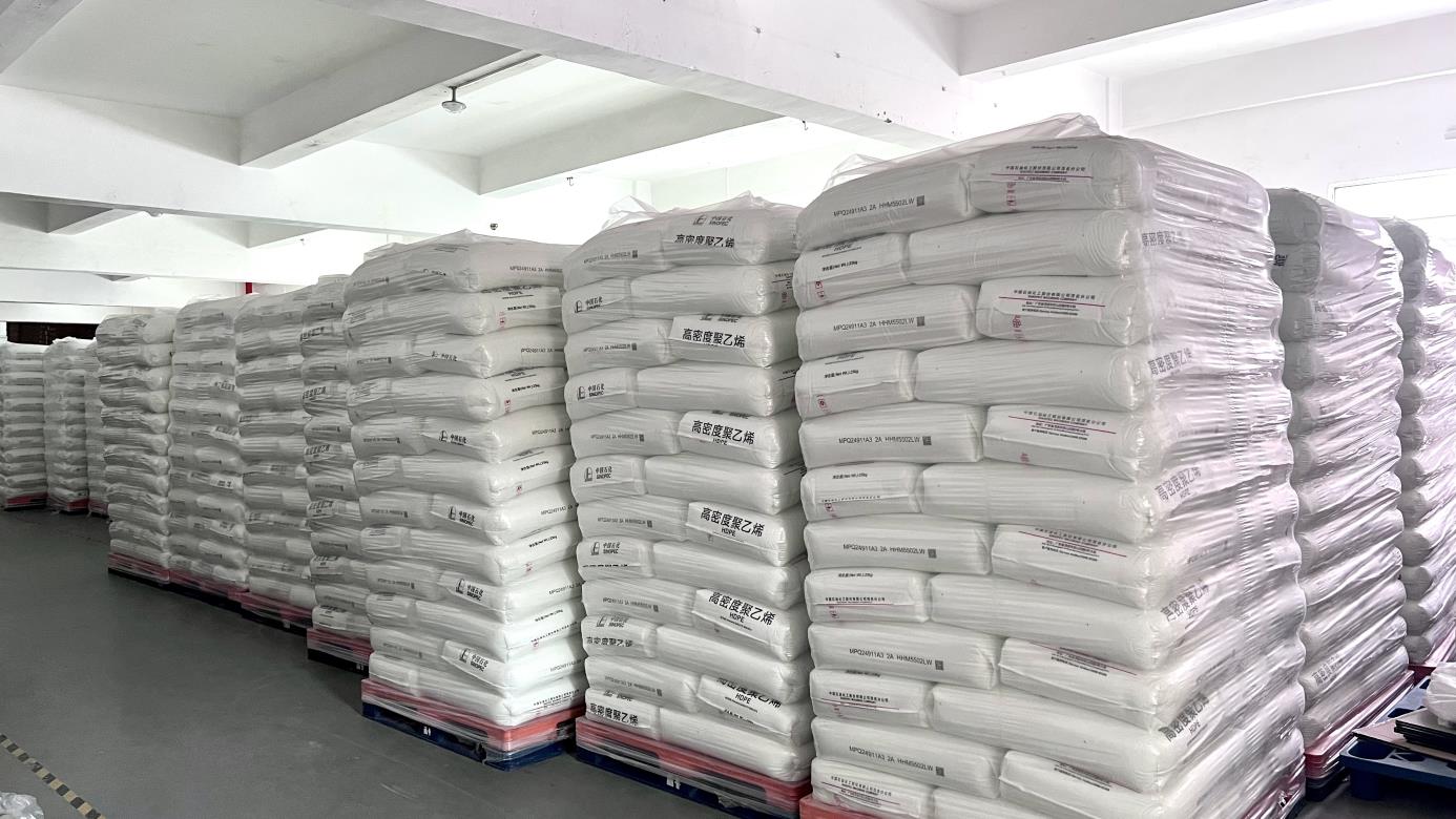 Raw Materials Storage Warehouse at Taizhou Vikas Plastic Manufacturing Facility