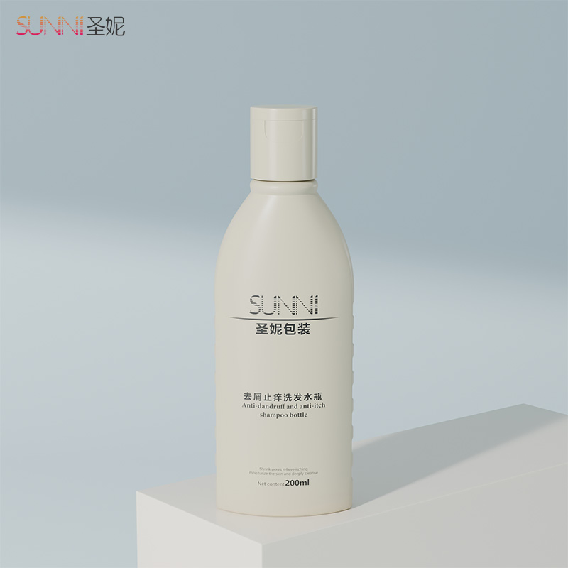 200ml Empty Body Lotion Flip Top Cap Squeeze HDPE Flat Shape Plastic Bottle