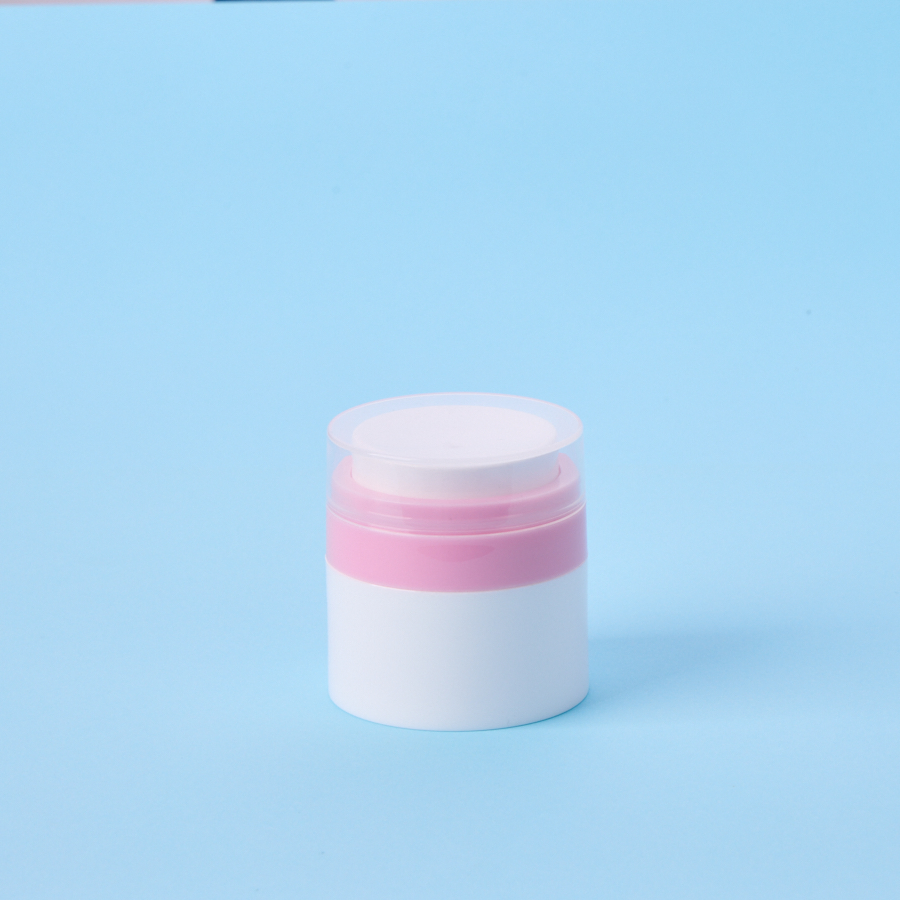Round 50g 30g Double Wall PP /PCR Cream Airless Jar for Skincare