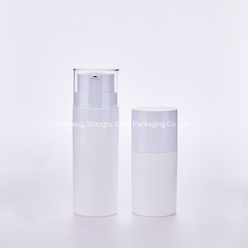 Custom Color New Design 30ml 50ml Acrylic Cosmetic Replaceable Refillable Plastic Airless Pump Bottle for Face Treatment