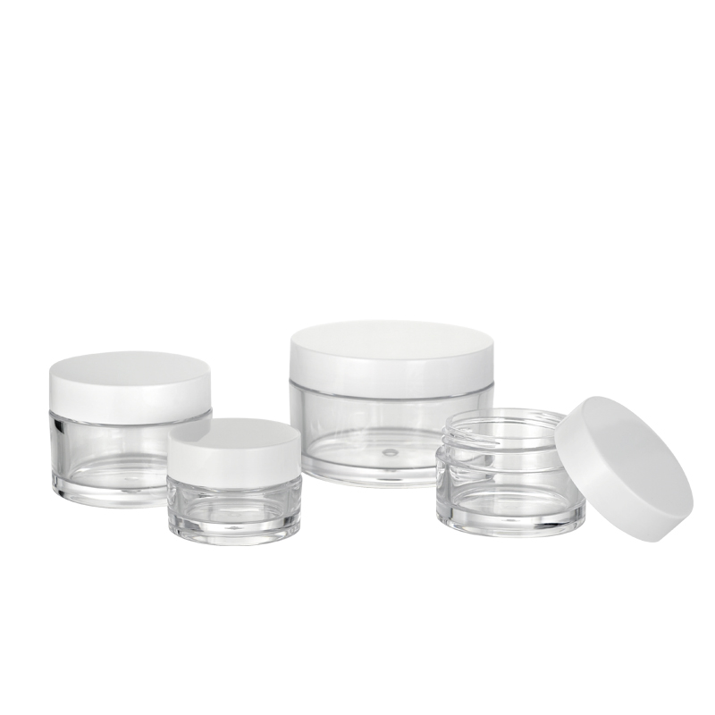 Empty Luxury Acrylic Skincare Plastic Double Wall Cosmetic Face Cream Plastic Jars