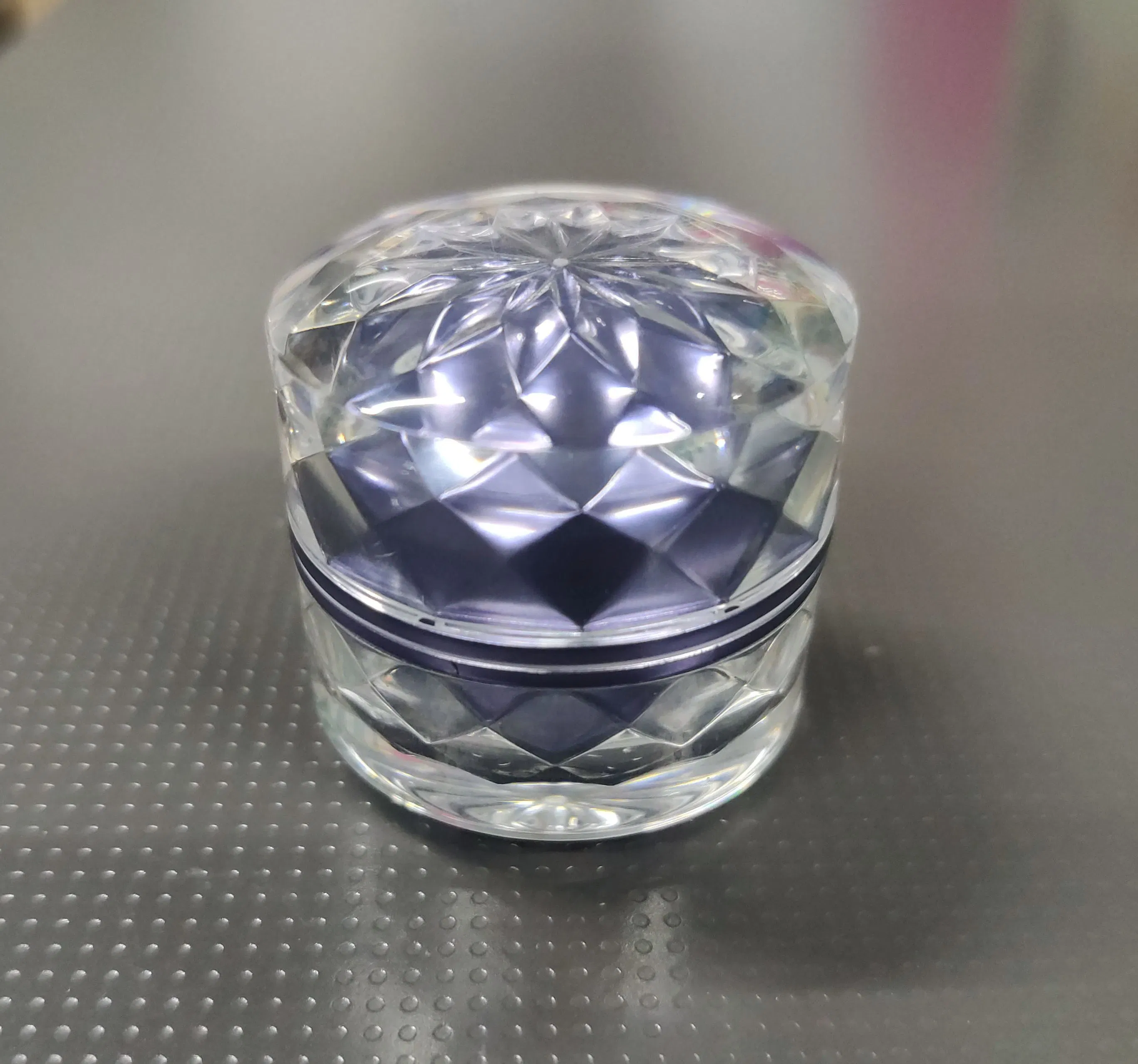 Luxury 7g Fashion Double Wall Face Cream Jar Acrylic Plastic Jar with Lining Lid