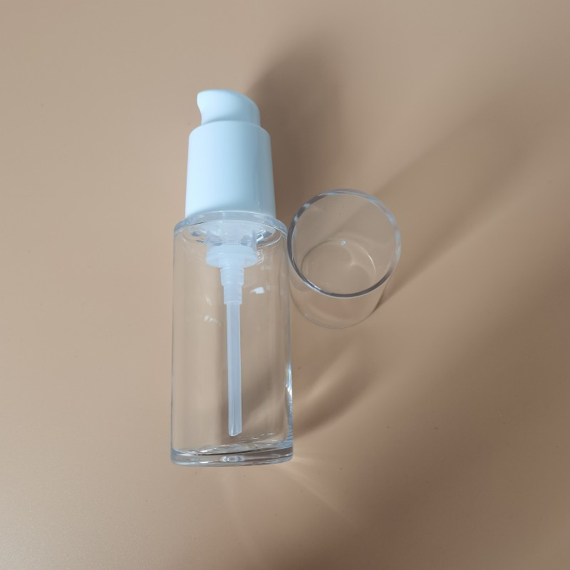 30ml Thick Wall PETG Body Cream Lotion Pump Bottle Recycled Cosmetic Packaging