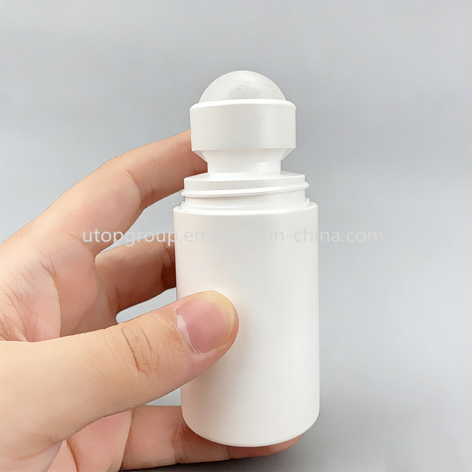 50ml PP White Empty Refillable Plastic Roll on Deodorant Perfume Stick Container