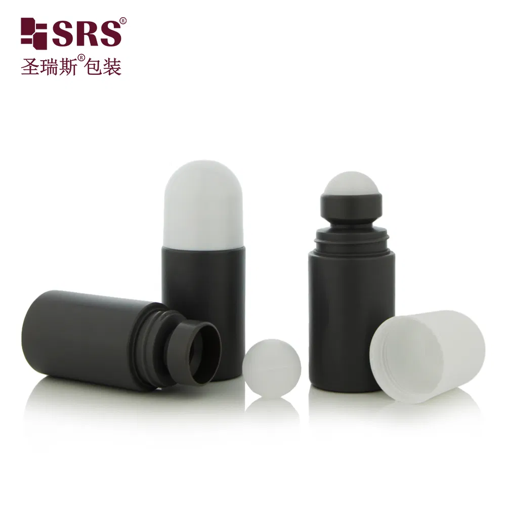 Men Use Black SRS Roll On 60ml PP PCR Empty Deo Stick Container