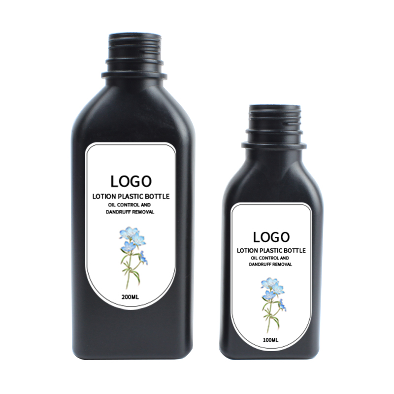 Custom Eco 30% 50% 100% PCR HDPE Material Recycled Plastic Bottle Square Face Care Lotion Plastic Bottle
