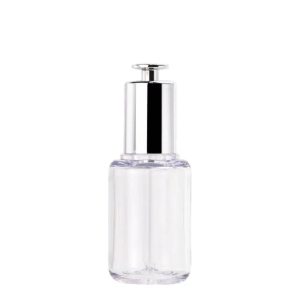 PETG High Transparency Serum Bottle 50ml Prismatic Plastic Thick Wall Dropper Bottle Cosmetic Skin Care Essential Oil Packaging Bottles