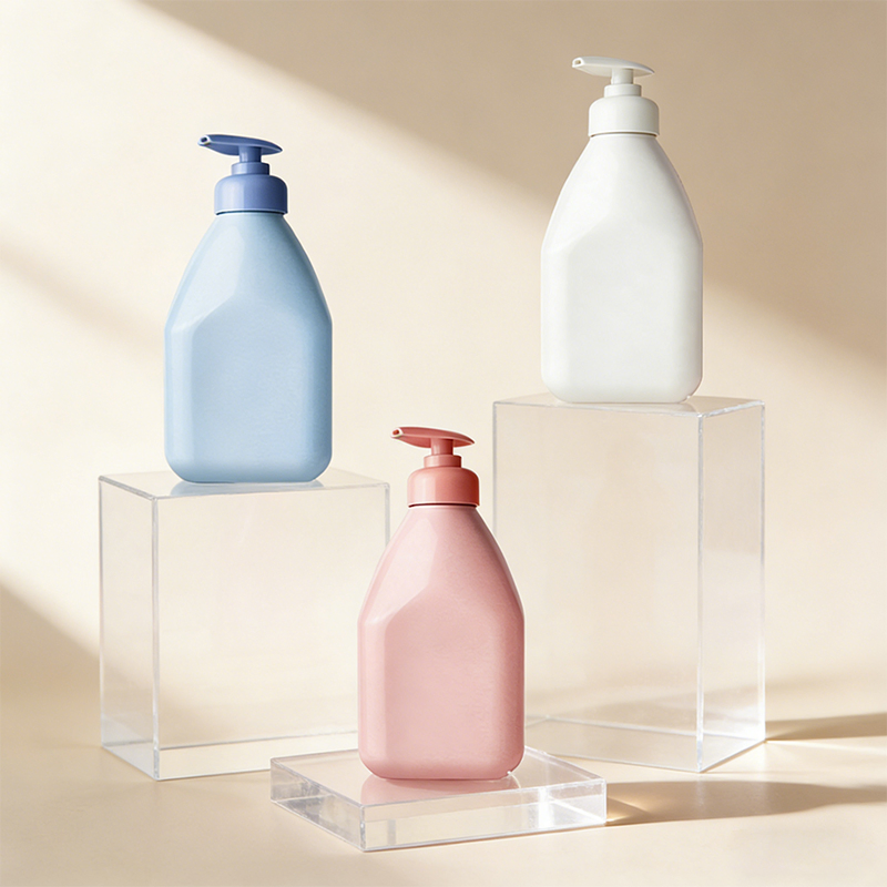 Hot Sale HDPE 300/500ml Lotion Pump Bottle/Cosmetic Packaging Bottle
