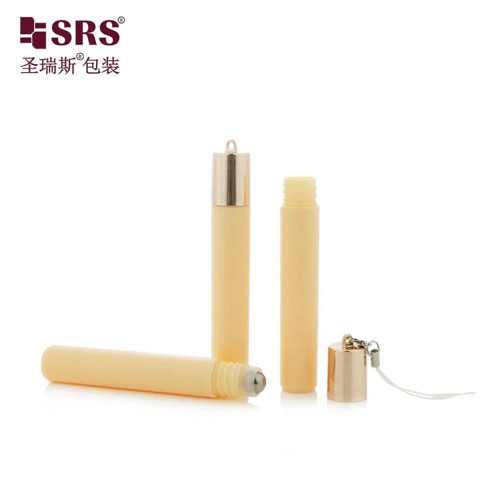 DH-8ML Round Shape Empty PP PCR Recycled Plastic Roll On Bottle For Lip Gloss