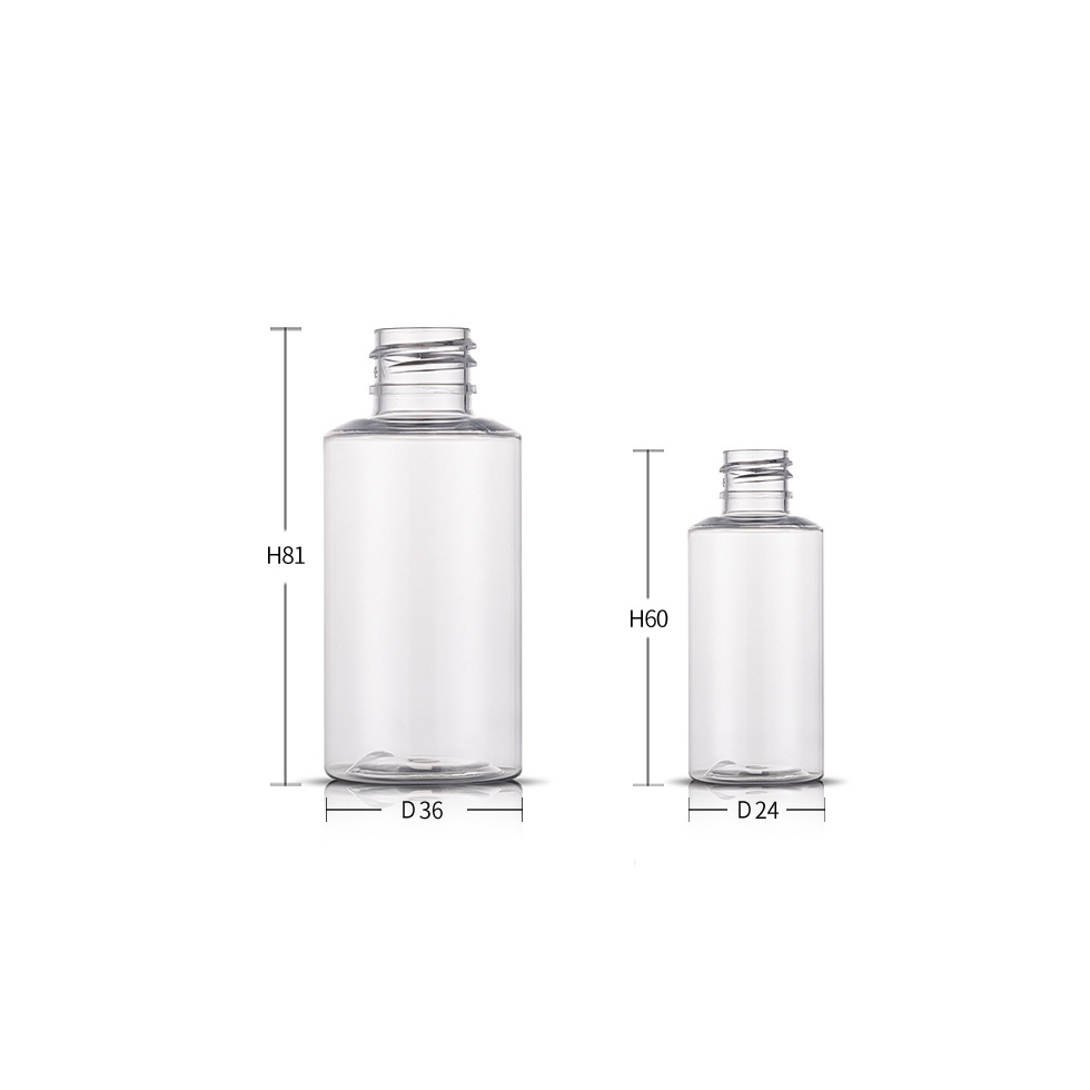 New Products Clear Color Portable Logo Customized Serum Pump Bottle Fashion Design Pet Face Cream Jars Luxury