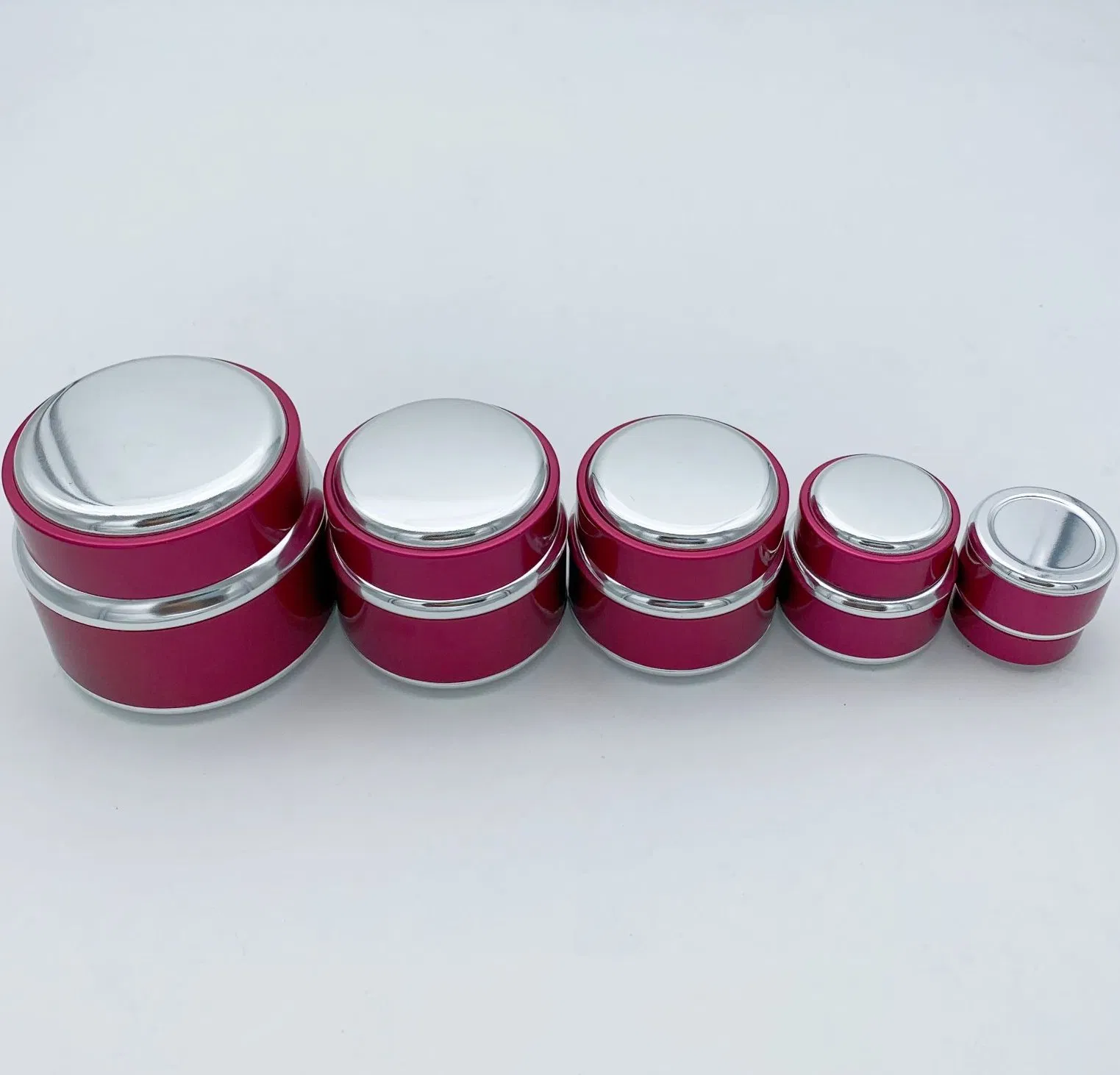 Wholesale Aluminum PP Glass Cosmetics Skin Care Packaging Round Cream Jar