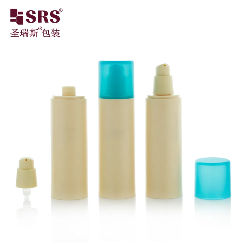 Recycled &nbsp;PCR plastic 15ml 30ml 100ml airless pump bottle 50 ml 75ml empty skincare lotion container
