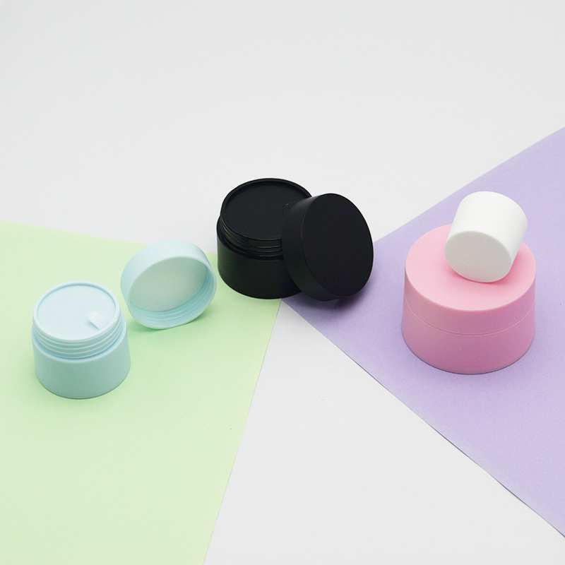 PP Scrub Double Cream Plastic Facial Mask Emulsion Dispenser Jars