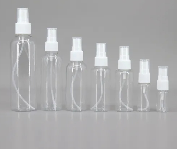 Cosmetic Lotion Bottle Plastic Lotion Bottle 180ml Plastic Cosmetic Round Bottle with Luxury Gold Treatment Pump Pet Bottle