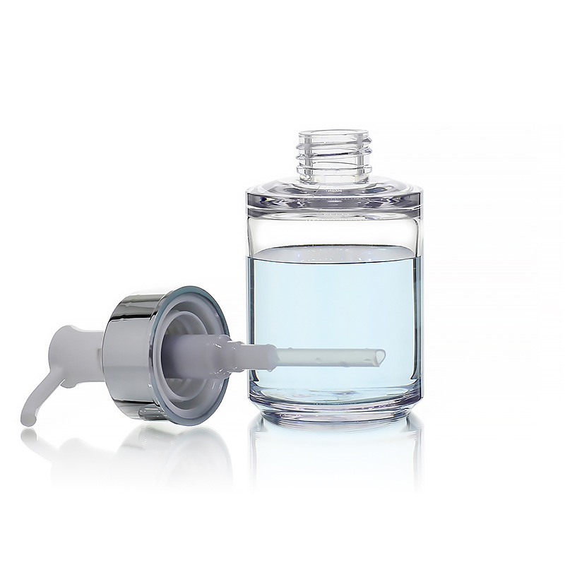Transparent Lotion Bottle Plastic Skincare PETG Thick Wall Packaging Custom Cosmetic Bottle with Pump
