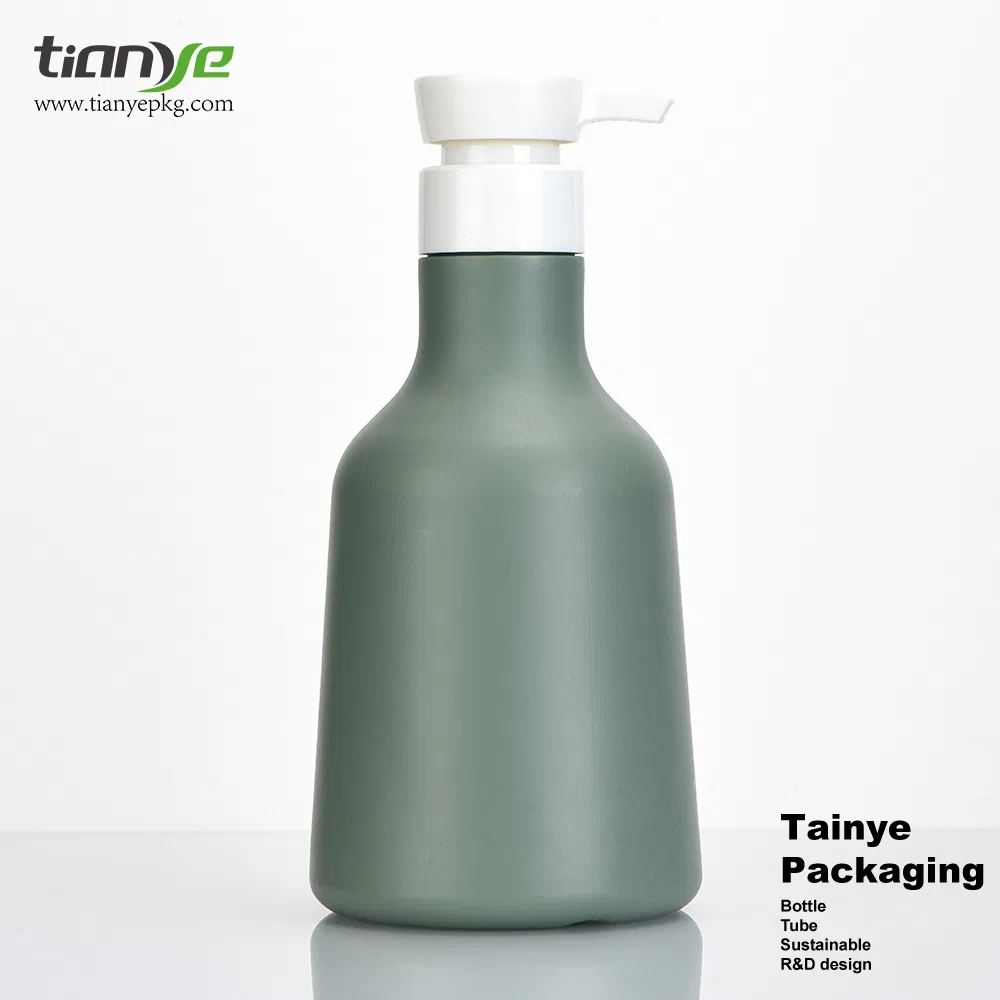 Unique Shaped 500ml Sugarcane 100% Possible HDPE Cream Lotion Cosmetic Packaging Lotion Pump Bottle