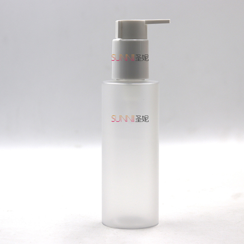 150ml External Treatment Pump Matte Transparent Cylinder Toner Cosmetic Pet Plastic Bottle