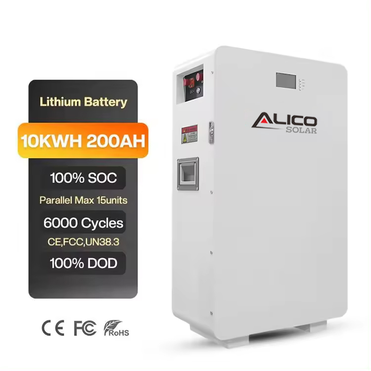 48V/51.2V 100ah 200ah 5kwh 10kwh Tipo de Montaje en Pared Lifep04 Módulo de Batería de Litio con BMS Inteligente para Sistema de Almacenamiento de Energía Solar