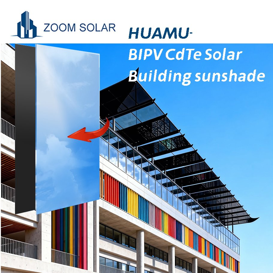 Sistema Solar BIPV Huamu de Alta Eficiencia para Fachadas de Edificios Solución Energética