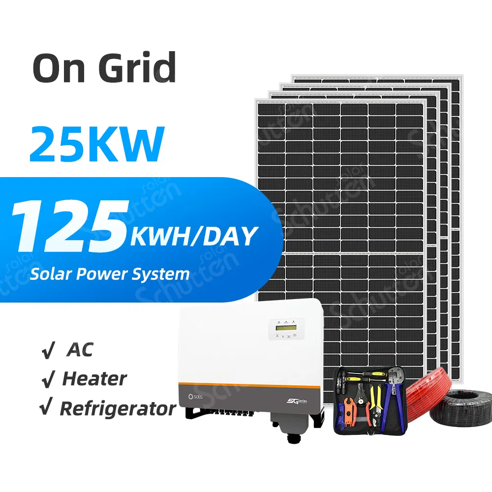50000W solución de energía solar conectada a la red para instalaciones en techos