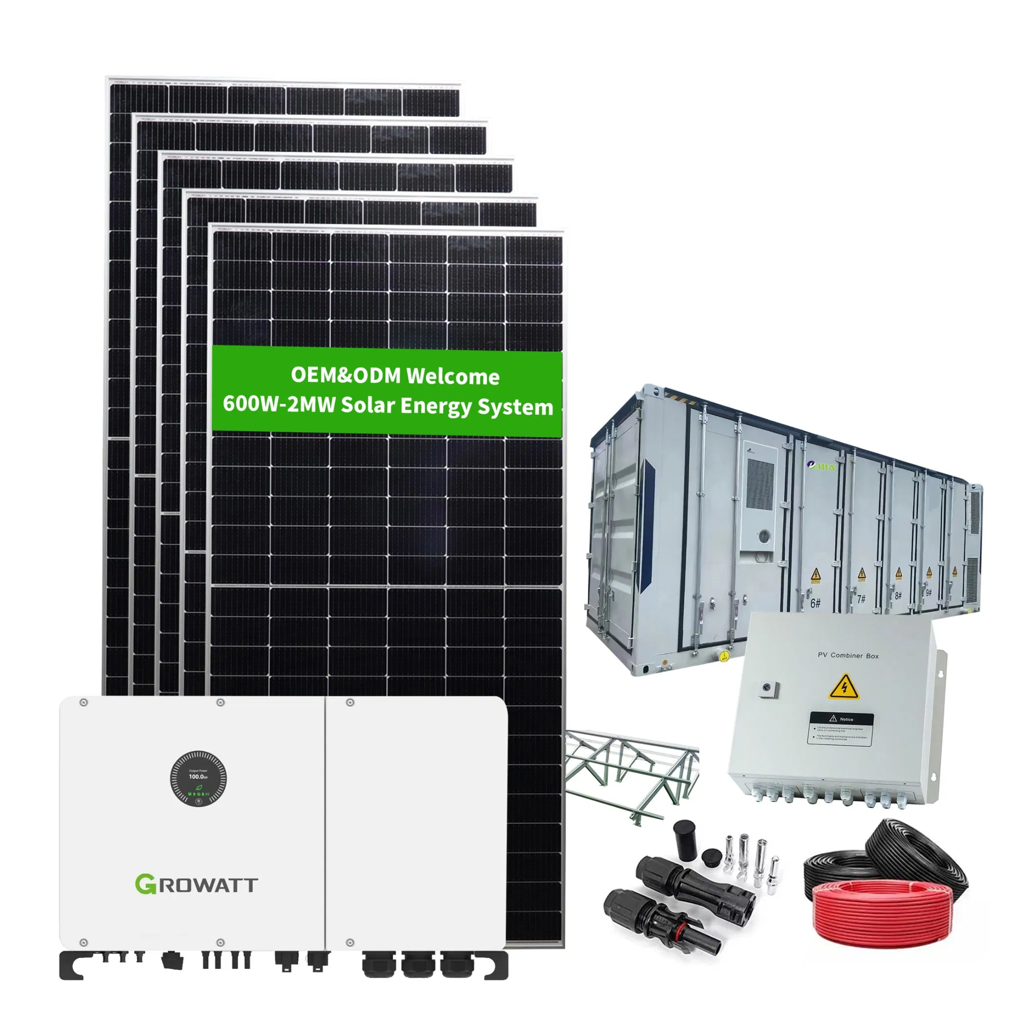 Venta Caliente de Almacenamiento de Energía Residencial 5kw 6kw 8kw 10kw 12kw 15kw Módulo de Panel Solar FV