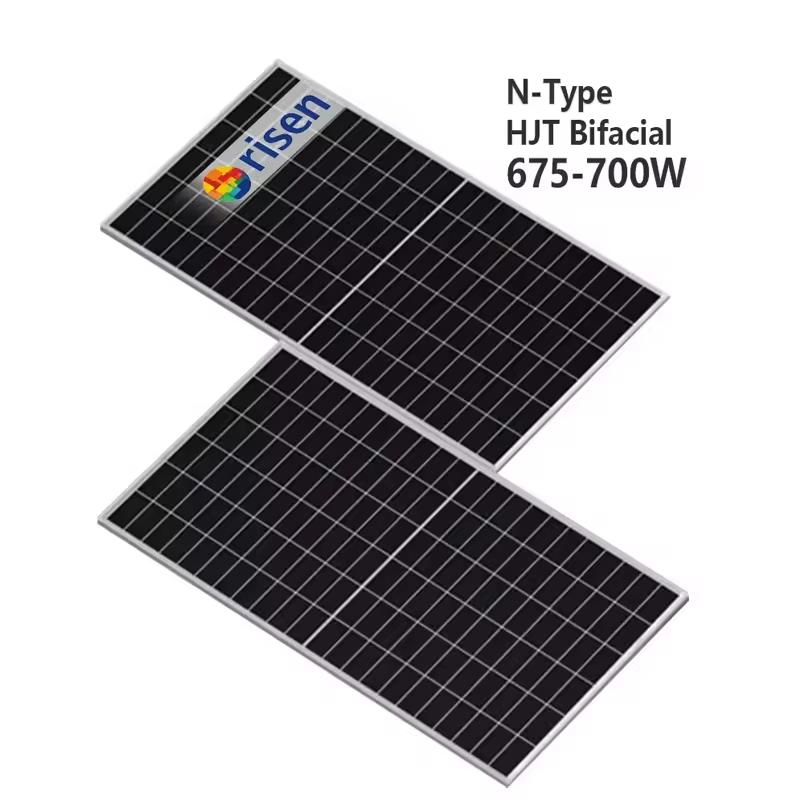 Módulos Fotovoltaicos Bifaciales Heterojunción Hjt Hyper Ion de Risen Energy Solar Panel 700W 710W 715W 690 Watt