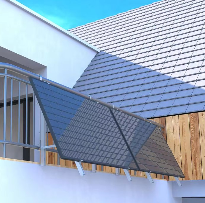 Sistema de montaje solar para balcón de alta calidad, fácil instalación y ajustable para la instalación de paneles solares residenciales