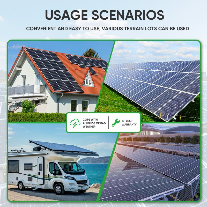 Precio del Panel Solar Huasun Hjt 615W 620W 625W 630W 635W Módulo de Panel Solar Monocristalino para Grandes Proyectos Comerciales e Industriales