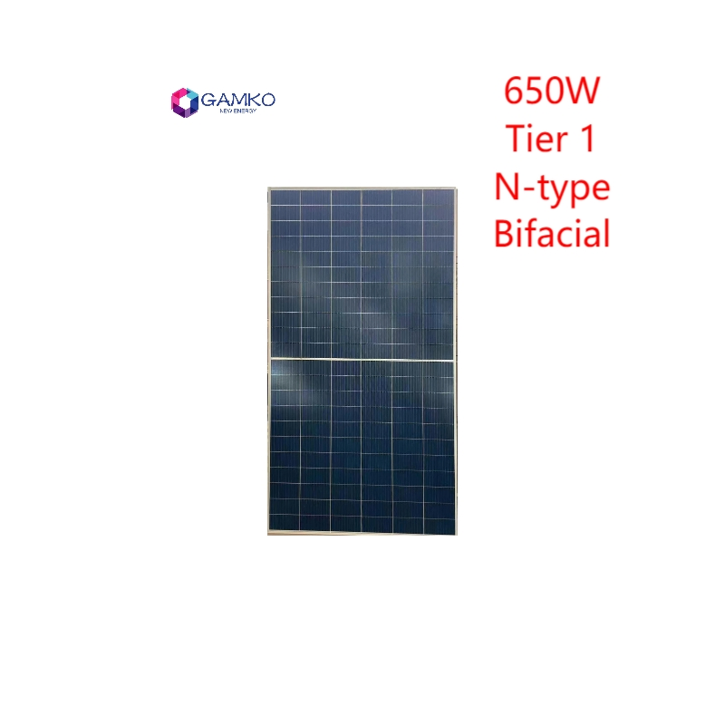 Venta caliente Topcon 650W Panel Solar con Topcorn Hjt Todo negro Inversor gratis