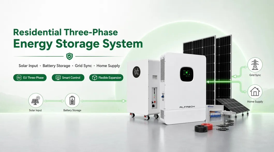 Paquete de Sistema Solar de Paneles Solares y Batería Residencial 3 Fase
