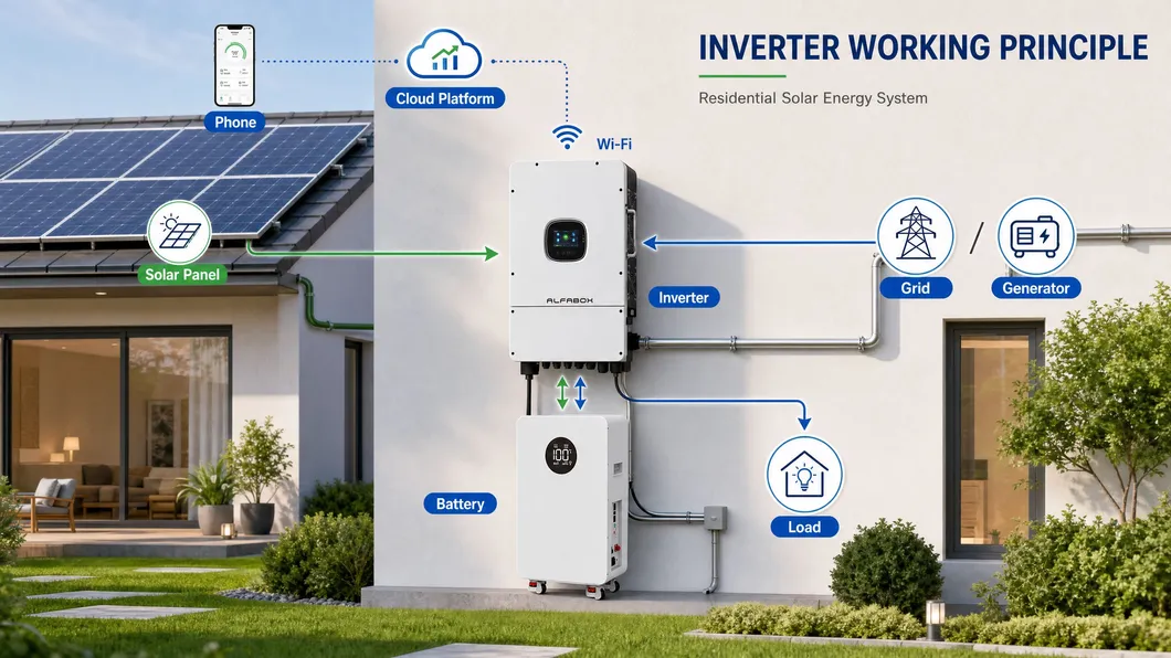 Paquete de Sistema Solar de Paneles Solares y Batería Residencial 3 Fase