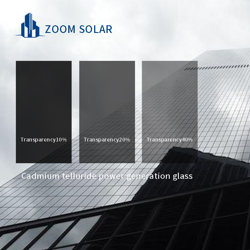 Paneles de vidrio BIPV premium para fachada de edificio con sistema solar integrado