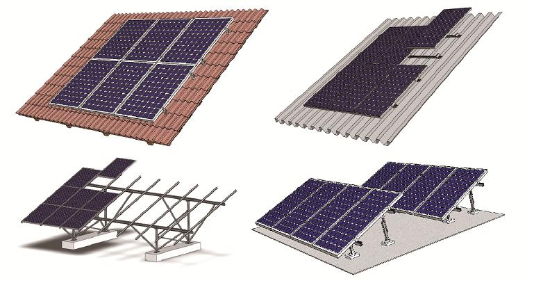 Sistema de Paneles Solares Residenciales Montado en Techo 5kw 8kw10kw Sistema de Energía Solar Híbrido para Hogar Fuera de la Red
