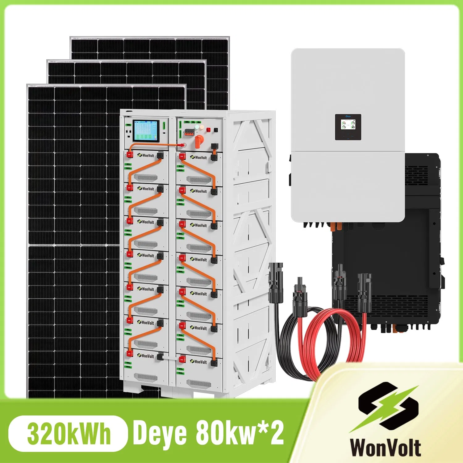 160kw 320kwh Sistema de Energía Solar con Precio de Panel Solar y Bess para Escala de Utilidad