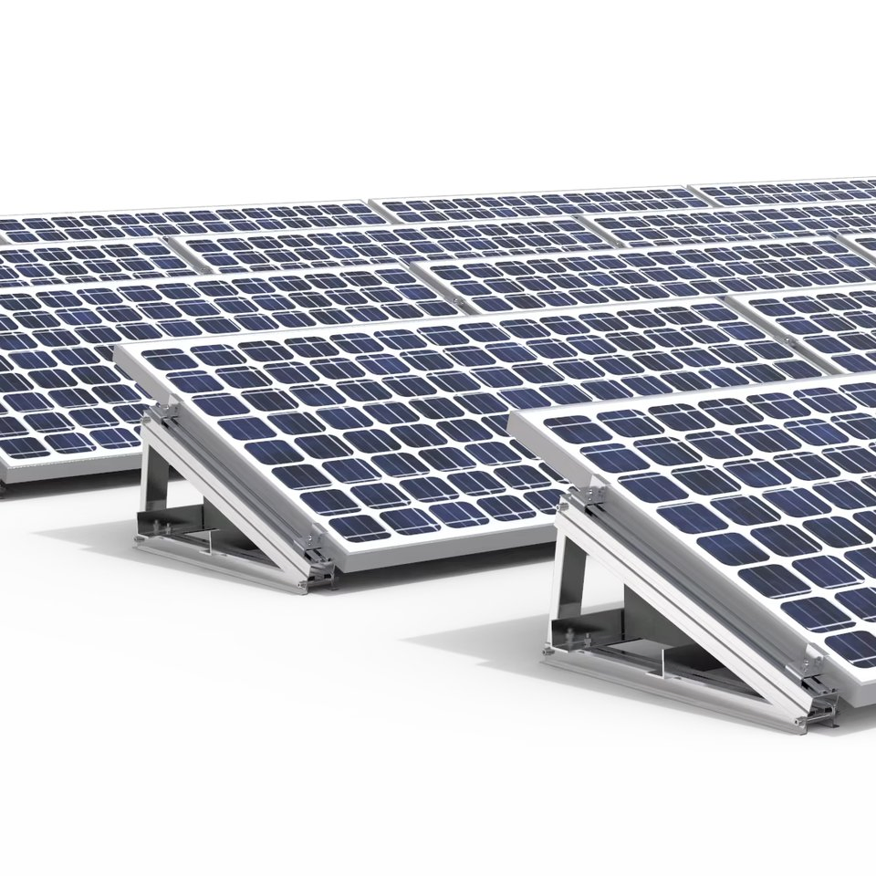 Solución versátil de montaje en suelo para paneles solares de aluminio para energía