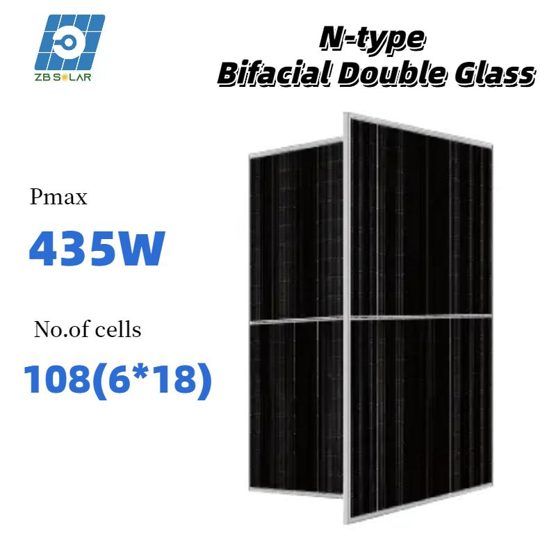 Módulo Fotovoltaico de Tipo N 555-580W Módulos Solares de Alta Eficiencia para Techos de Hogares