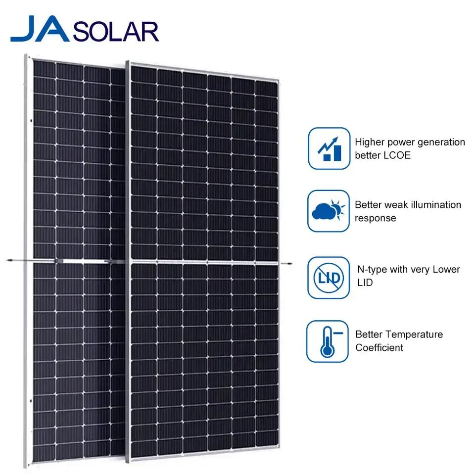 Venta Caliente Ja N-Type 565W 570W 575W 580W Panel Solar de Grado A