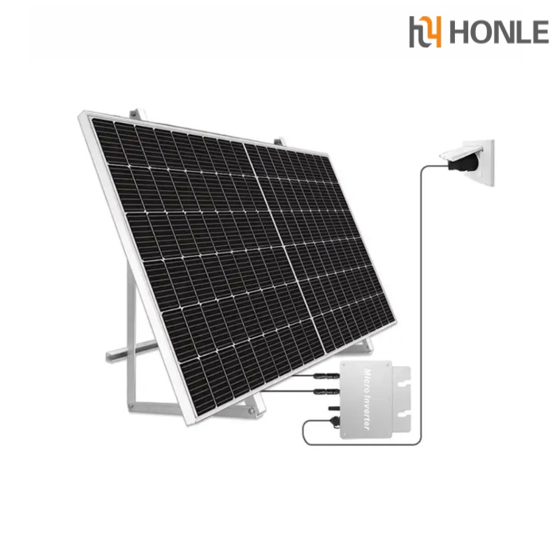 Panel Solar de Alta Eficiencia Honle 1000W Sistema de Paneles Solares para el Hogar con Sistema de Almacenamiento de Energía y Microinversor